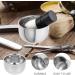 Fomiye Stainless Steel Razor Shell Shaving Cup - Large Capacity Ceramic Foam Cup for Men | Portable Shaving Essentials - Buy Online on GoSupps.com