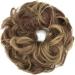 Messy Bun Hair Piece Updo Scrunchie Extension Ponytail Hair Accessory Light Brown Mix Ash Blonde | 1 PC - Buy Online on GoSupps.com