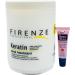 Firenze Professional Keratin Salt-Free Shampoo & Mask Set + Leave-in Treatment - 44.9 oz - Free Starry Lip Gloss - Buy Online on GoSupps.com