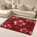 Canada Red Maple Leaf Flannel Non-Slip Floor Mat - 63x48 Inches | Comfortable Lint-Free & Pressure Relieving for Any Occasion - Shop Internationally - Buy Online on GoSupps.com