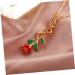 VALICLUD Necklaces Gold 1pc Gold Chain Necklaces Rose Pendant Necklace Vintage Necklace Rose Chain European and Flower Necklace - Buy Online on GoSupps.com
