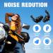 2 Pair Reusable Silicone Ear Plugs for Adults - Noise Cancelling Sleep Swimming Work Travel & Concerts (Black - Buy Online on GoSupps.com