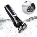 SURKER 3-in-1 Electric Shaver & Beard Trimmer Kit for Men - Waterproof USB Rechargeable with Nose Hair Trimmer & Facial Cleansing Brush - Buy Online on GoSupps.com