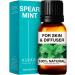Kukka Spearmint Essential Oil for Diffuser - 100% Natural Aromatherapy Spearmint Oil for Skin Care Bath Bombs Soaps and Candles (10ml) Spearmint 10.00 ml (Pack of 1)