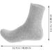 Frcolor Moisturizing Socks for Men - Repair Dry Feet & Cracked Heels - Light Gray Basketball Socks - Buy Online on GoSupps.com