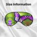 Butterfly Purple Print Unisex Eye Mask | Soft Comfort Sleep Shade for Travel Yoga & Shift Work - Black - Buy Online on GoSupps.com