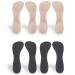 CB 4 Pairs of Arch Support Insoles Silicone Gel Invisible Slim Inserts Liners Shock Absorption  Arch Pain Foot Heel Pain Relief  3/4 Length for Women Shoes High Heel Shoes 5-8  Style A  Nude & Black Style A  2 Pairs Nude...