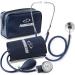 Primacare DS-9196 Professional Classic Series Large Adult Size Manual Blood Pressure Kit Navy & Primacare DS-9181-BK Professional Aneroid Sphygmomanometer and Sprague Rappaport Stethoscope Black + Sphygmomanometer - Buy Online on GoSupps.com