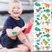 Glitter Dinosaur Temporary Tattoos for Kids Boys - 36 Silver Styles | Birthday Party Supplies & Favors - Buy Online on GoSupps.com