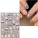 5D Halloween Nail Stickers 4 Sheets 5D Self-Adhesive Embossed Pink Nail Decal Ghost Pumpkin Nail Art Decoration Design Supplies - Buy Online on GoSupps.com