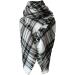 Buy HANXIULIN Elegant Triangle Scarf | Luxurious Grey Button Ladies Scarf Stylish Women's Accessory for All Occasions - Buy Online on GoSupps.com