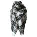 HANXIULIN ladies scarf triangle scarf triangular scarf elegant luxurious scarf retro scarf button scarf ladies women's scarf one size grey