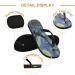 Mnsruu Galaxy Nebula Flip Flops - Stylish Outer Space Cloud Sandals for Men & Women | Home Hotel Spa & Travel Slippers - Buy Online on GoSupps.com