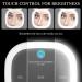 DTBG Compact Travel Makeup Mirror 1X/10X Magnifying Touch Screen LED Cosmetic Mirror (White) - Buy Online on GoSupps.com
