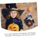 HOMSFOU 1 Pc halloween puppet ornaments halloween home decor halloween decorations light house decorations for home ghost decor halloween pumpkin decorations scarecrow ornaments household Black 34x33x3cm - Buy Online on GoSupps.com