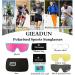 GIEADUN Polarized Sports Sunglasses for Cycling, Fishing, Skiing, Running - Blue/Pink - Buy Online on GoSupps.com