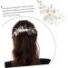 Angoily Bridal Headdress Prom Headpiece Pearl Hair Clip Women Hairpin Wedding Bridal Hair Comb Rhinestone Barrettes Pearl Hair Barrettes White Pearl Flower Bride Rhinestones - Buy Online on GoSupps.com