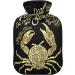 Vintage Nautical Marine Hot Water Bottle 2L | Plush Cover Hand & Foot Warmer | Perfect for Winter | Ideal Gift for Children Men & Women - Buy Online on GoSupps.com