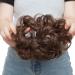 Real Fashion Hair Extensions | Natural Brown Curly Messy Bun Scrunchie for Volume & Updos - International Shipping - Buy Online on GoSupps.com