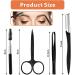 11-Piece Eyebrow Grooming Kit for Men and Women - Includes Razor, Brush, Scissors, Trimmer, and Tweezers - Black - Buy Online on GoSupps.com