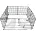 GOGO ValuPlanet 24-Inch Black Epoxy Folding Dog Exercise Pen - Buy Online on GoSupps.com