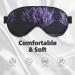 Shop Lavender Bouquet Print Unisex Sleep Eye Mask | Soft Comfort Eye Shade for Travel Yoga & Shift Work - Buy Online on GoSupps.com