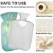 NAANLE Sea Life Jellyfish Hot Water Bottle - 1L Transparent Heat Bottle for Pain Relief & Therapy | Ideal for Bed Hands & Feet - Buy Online on GoSupps.com
