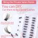 Buy 15mm 10 Pairs PAGOW Half Lashes - 3D Fluffy Wispy False Eyelashes with Clear Band Natural Look Handmade & Reusable - Buy Online on GoSupps.com