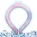 Neck Tube for Cooling Wearable Ice Wrap Rings for Cooling Neck - Outdoor Chill Tubes for Neck Heat Cool Down for Cycling Beach Camping Running Traveling Gyouza M Code Gradient Powder