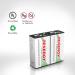 Tenergy Centura 9V NiMH Rechargeable Batteries - 200mAh Low Self-Discharge - Ideal for Smoke Alarms - 2 Pack International Shipping - Buy Online on GoSupps.com