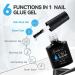 Gelike EC 6 in 1 Nail Glue Base Gel and Top Coat Kit - 2PCS Set for Long Lasting, Stain Resistant Nails - No Wipe Top Coat for Super Shiny Finish - Buy Online on GoSupps.com