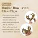 DEEKA 6 Pcs Double Row Teeth Hair Clips - Small Medium Claw Clips for Thin Short Hair - Black Brown Hair Accessories for Women and Girls - Buy Online on GoSupps.com