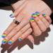 GLAMERMAID Pride Month Colorful Ombre Extra Short Press on Nails - 24 Pcs Squoval Round Fake Nails Manicure Kit for Women - Buy Online on GoSupps.com