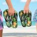 Mnsruu Tropical Palm Leaf Flamingo Flip Flops - Multi-Color Sandals for Home Hotel Spa & Travel - XS for Men & Women - Buy Online on GoSupps.com