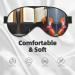 Violin & Book Double-Sided Sleep Eye Mask | Soft Blindfold with Adjustable Strap | Light Blocking Black - Buy Online on GoSupps.com