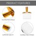 Kuuddker Soft Hair Brush Neck Face Duster Hairdressing Hair Cutting Cleaning Brush for Barber Salon Hairdressing Tools-Gold - Buy Online on GoSupps.com