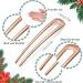 GAVIK 6 Pieces Simple U Shaped Hairpins Hair Stick Fork Sticks Hair Pin Updo Chignon Pins for Women Girls Buns Hair (Gold) - Buy Online on GoSupps.com