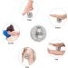Magnetic Massage Ball & Acupressure Ring Set - 2 Hedgehog Balls & 3 Massage Rings for Stress Relief - Silver - Buy Online on GoSupps.com