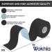 Black Waterproof Kinesiology Tape 5M Roll - Latex Free, Strong Grip for Muscle Support - Ideal for Ankle, Knee & Shoulder - Includes E-Manual - Buy Online on GoSupps.com