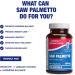 High Absorption Saw Palmetto for Men - Herbal Urinary and Prostate Health Supplement for Men with Saw Palmetto Extract - Non-GMO & Made in The USA in cGMP Facilities - Up to 120 Servings - Buy Online on GoSupps.com