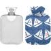 Naanle Sailing Boats Anchor Hot Water Bottle - 2L Transparent Heat Therapy for Pain Relief | Large Bed & Hand/Foot Soothing Solution - Buy Online on GoSupps.com