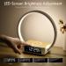 Buy Wilit LED Bedside Lamp with Wireless Charging - Dimmable Touch Light Alarm Clock 3 Brightness Levels Warm Night Light Wood & White Design for Bedrooms - International Shipping Available - Buy Online on GoSupps.com