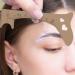 Eyebrow Drawing Guide Silicone Eyebrow Template - Makeup Guide Tool Brow Positioning Ruler Shaping Grooming Stencil for Women and Girls Light Coffee - Buy Online on GoSupps.com