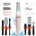 Foot File Jooayou Electric Foot Callus Remover IPX7 Waterproof Foot Scrubber Rechargeable Hard Skin Remover Foot with 2 Roller Heads 2 Speed Professional Pedicure Set Kits for feet Cracked Heels