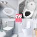 Foldable Portable Potty Seat for Toddler Travel - Non-Slip Toilet Training Cover for Girls - Includes Drawstring Bag - Pink Owl Design - Buy Online on GoSupps.com