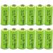 12 Pack 1.2V Ni-Mh 2/3AA Rechargeable Batteries - 400mAh Button Top for Solar Lights Shavers & Toothbrushes - Buy Online on GoSupps.com