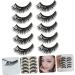5 Pairs diamond eyelashes false lash extensions performance eyelash women eyelash rhinestone eyelashes natural fake lashes cosplay eyelash decorate make up artificial fiber - Buy Online on GoSupps.com