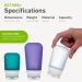 humangear GoToob+ Large 100ml GoToob+ Travel Bottle with locking cap - Large 100ml - Clear Large - Buy Online on GoSupps.com