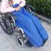 Wheelchair Warmer Cover Blanket Manual Electric Wheelchair Windshield Cold Proof Plus Velvet Leggings and Knee Pads Winter Windproof Cover Blanket Royal Blue