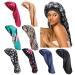 8pcs Satin Long Bonnet Caps for Women Large Hair Bonnets for Sleeping Elastic Band Bonnet Hats for Long Hair and Dreadlock Multicolor